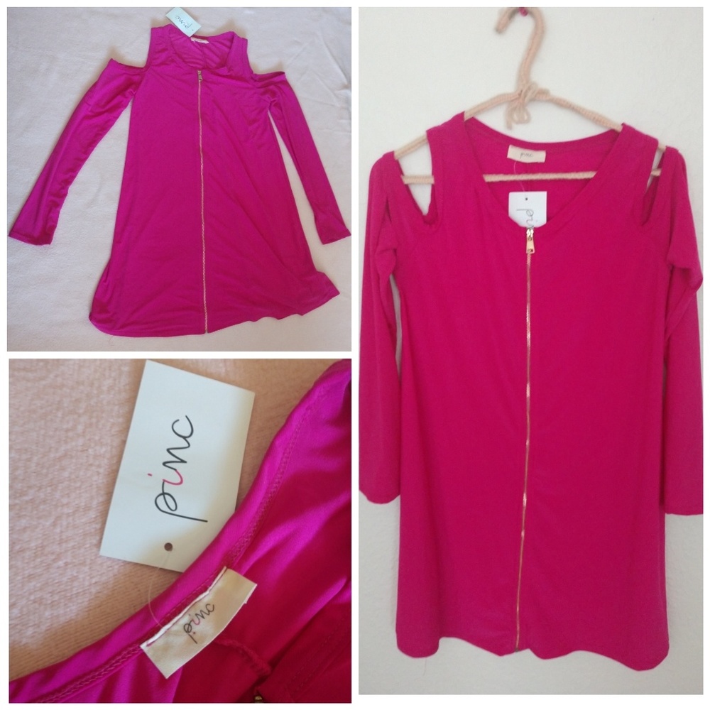 Off the shoulders lomg sleeve dress